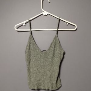 Brandy Melville grey ribbed tank top